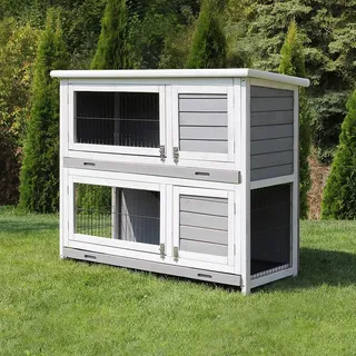 My Animal Kleintierstall MH-20 51 x 105 x 0 cm grau/weiß