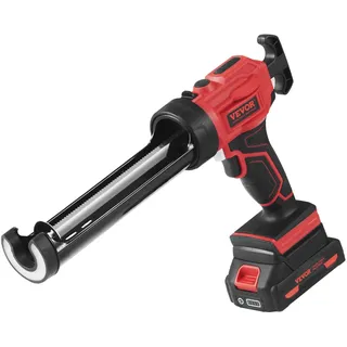Vevor Akku-Kartuschenpistole Kartuschenpresse Silikonpistole (20 V, für 300 ml-Kartuschen, bis zu 270 kg, 4-Gang einstellbare Drehzahl, Inkl. Akku und Ladegerät) Kompatibel mit Acrylsäure, Klebstoffe