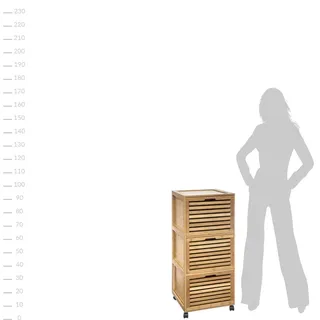 5five simply smart Simply Smart Schrank 41 x 41 x 93 cm Braun/Weiß