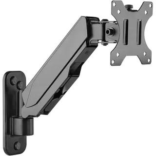 Ricoo Monitorhalterung Schwenkbar Neigbar Gasfeder für Bildschirm 17-32 Zoll Monitorarm Höhenverstellbar S4911 Bildschirmhalterung PC Arm Computer-Monitor Wandhalterung Halterung Wand VESA 75 & 100