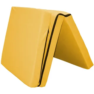 Faltmatratze - gelb - 65x186 cm
