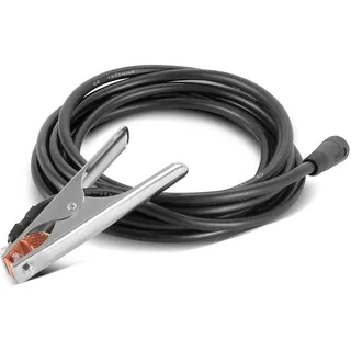 STAHLWERK Massezange 300 A Masseklemme 3 m Schweißkabel mit 25 mm2 9 mm Stecker