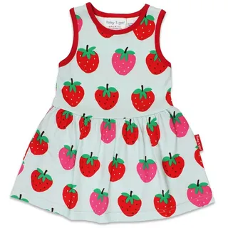 Toby Tiger Sommerkleid mit Erdbeer Print in rot | Gr.: 92