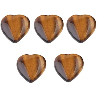 Caritierily Leuchtsteine für den Außenbereich, natürlich, herzförmig, poliert, herzförmig, Edelstein, Rosenquarz, Amethyst, alle Arten von Kristallen, Liebessteine, Energie-Meditation, 10 mm (H
