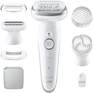 Braun Silk-épil 9 9-061 Weiß/Silber