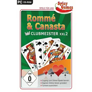 Romme und Canasta Clubmeister XXL 2 (PC-Spiel) Kartenspiele Karten (Neuware)