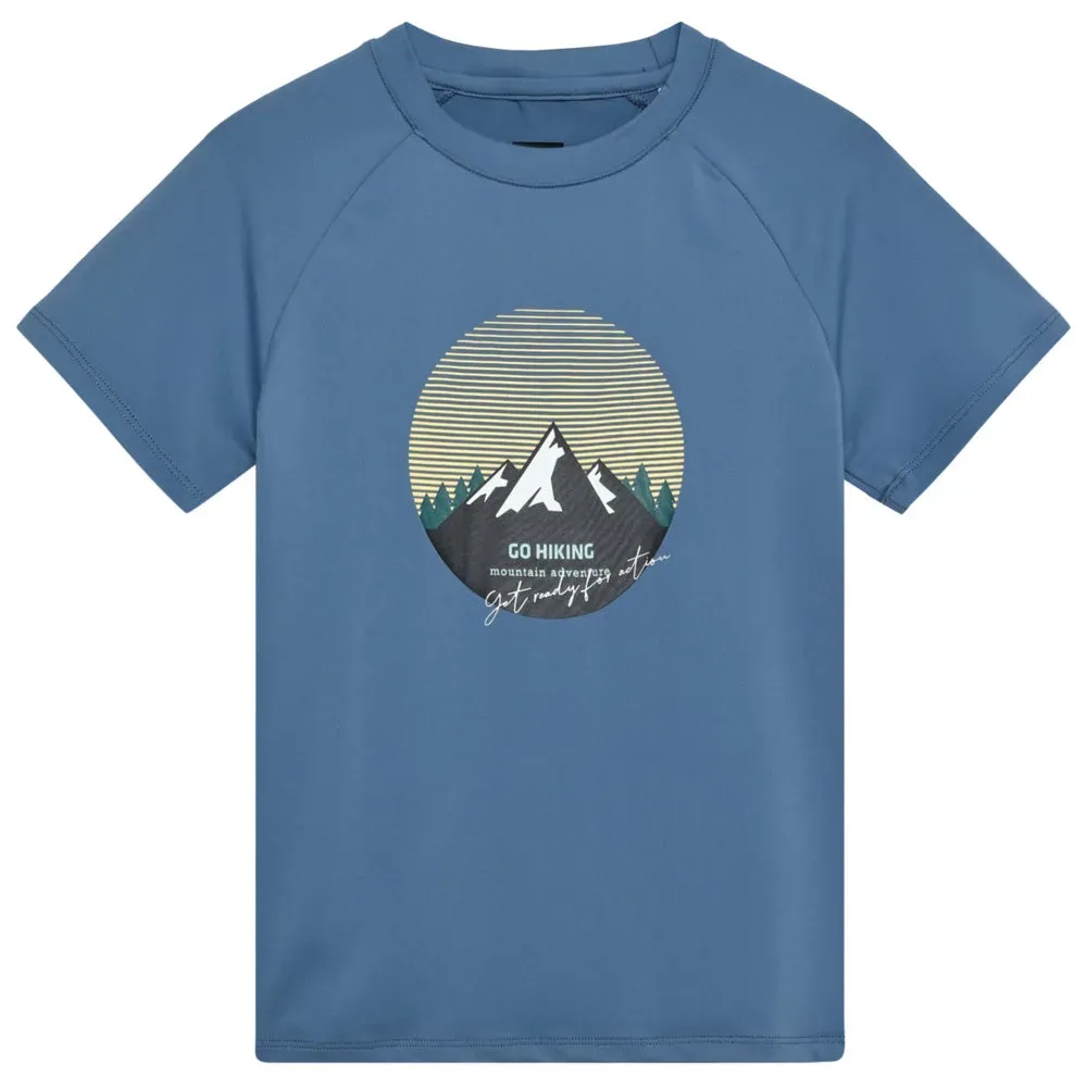 ColorKids Print T-Shirt Kinder - blau-7450 / 140