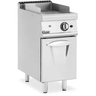 Royal Catering Gas-Grillplatte Unterschrank 6 kW geriffelt Propan/LPG/Erdgas 50 - 300 °C - Propangas / LPG / Erdgas - -