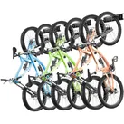 VEVOR Fahrradständer, Wandhalterung für die Garage, für 6 Fahrräder + 3 Helme