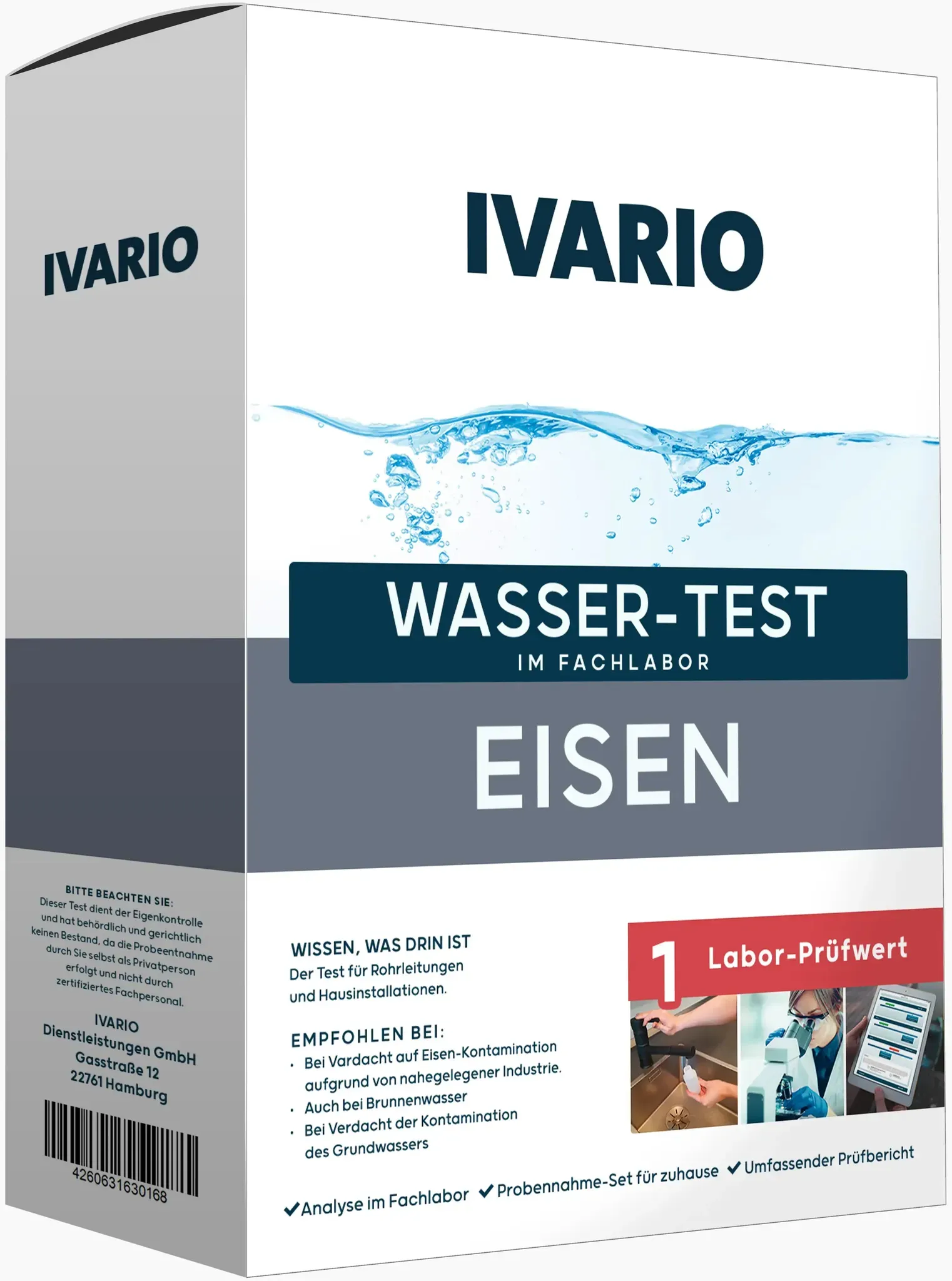 Eisen-Wassertest