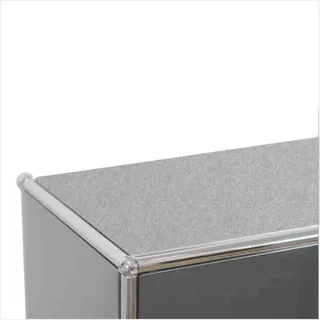 Eco Filzauflage geeignet für USM Haller Möbel inkl. Antirutschmatte (Stone, 33,5 x 33,5cm)