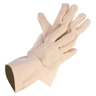 Franz-Mensch Ofenhandschuh Bako Finger, beige, bis 50°C hitzebeständig, aus Baumwolle, 2 Stück