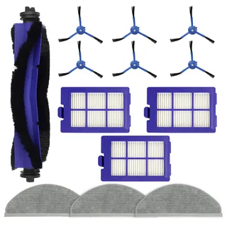 13 PCS Zubehör-Kit für Eufy RoboVac X8/ X8 Hybrid Saugroboter, Ersatzteile Hauptbürste, Seitenbürste, Filter, Mopp-Pads