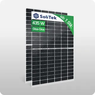 solitek SOLID Bifacial 370W Glas-Glas rahmenlos