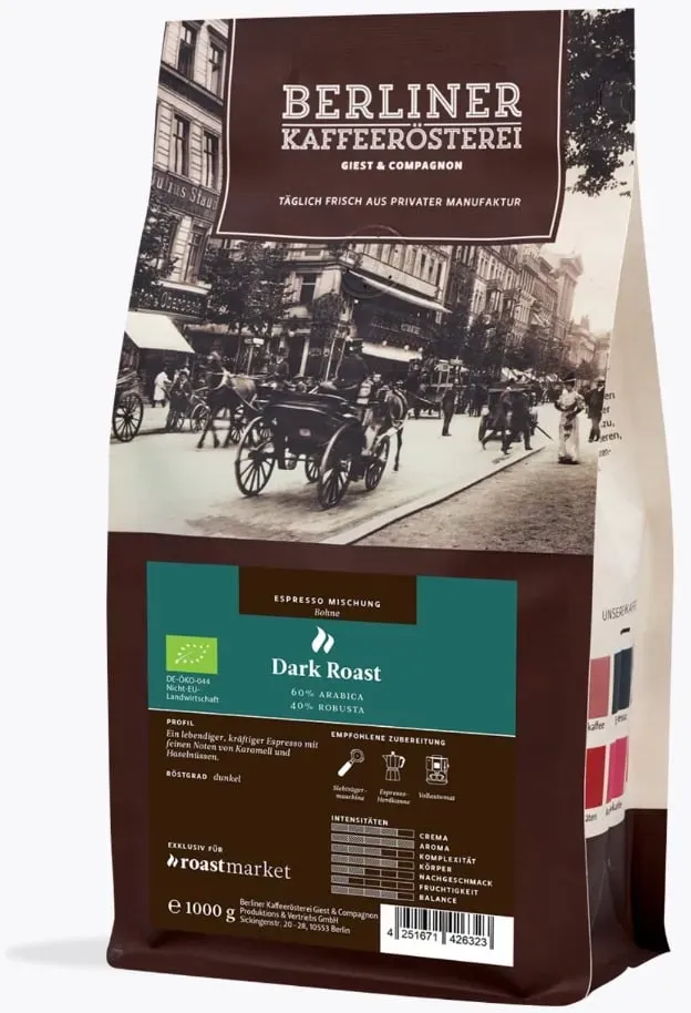 Berliner Kaffeerösterei Espresso Dark Roast Bio 1kg