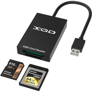 XQD/SD kartenlesegerät USB 3.0 xqd Kartenleser mit paraller Auslesungsfunktion für SD, Sony G und M Serie, Lexar XQD Karten