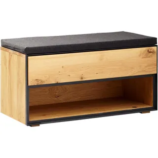 Linea Natura Garderobenbank KELIO MAX 85 x 44,8 x 38 cm Wildeiche geölt / Wildeiche