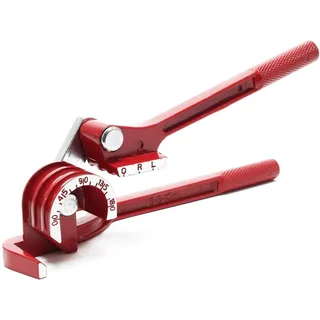Wiltec 3-in-1 Rohrbiegezange für Winkel bis 180°, Biegezange Rohrbieger mit dreifach Matrize 6 mm, 8 mm und 10 mm, Rohrbiegegerät Handbiegegerät Handrohrbieger