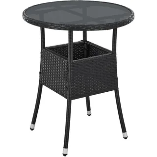 rund Ø 60 cm Schwarz