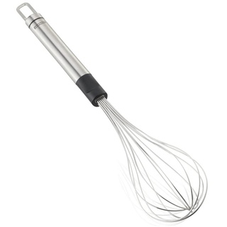 Leifheit Schneebesen 31cm Edelstahl, hochwertiges Design, Rührstab mit ovalem Griff für angenehme Handhabung und praktischer Aufhängeöse, Schaumschläger