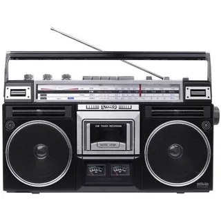 Silva Schneider PCR 1980 Kassettenradio UKW, MW, KW Kassette, Bluetooth®, USB, UKW, MW, KW Aufnahmefunktion, Inkl. Mikrofon Schwarz
