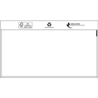 TransPak Dokumententaschen Standard Maße 240x110mm DIN-lang o.Druck TRANSPAK