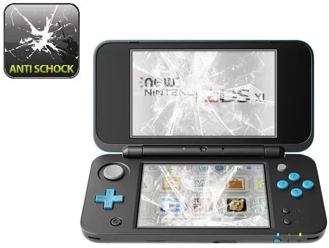 6x Panzerfolie für Nintendo New 2DS XL ANTI-SCHOCK Displayschutzfolie ULTRA KLAR