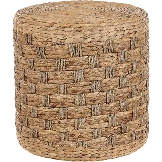 Beliani Pouf Geflecht 40 x 40 x 40 cm Beige