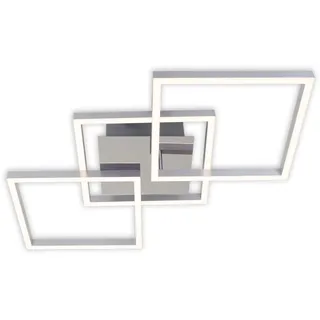Briloner LED Deckenleuchte 76,3 cm aluminium-chrom