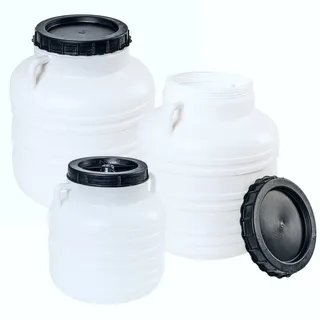 BROWIN 360130 Fass 30l, Kunststofffass, Lebensmittelfass, Tonne, Wasserfass, Futtertonne, Gepäcktonne, Camping