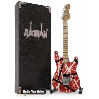 Eddie Van Halen (Van Halen) - Miniatur-Gitarren-Replik – Musikgeschenke – handgefertigte Verzierung