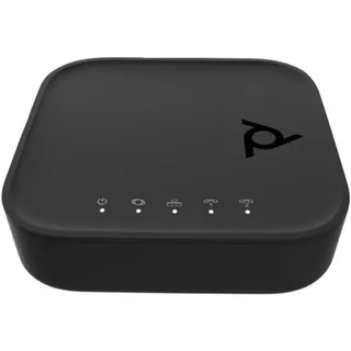 Poly ATA 402 2FXS Voice VoIP Adapter Konferenztelefon Basisstation Schwarz
