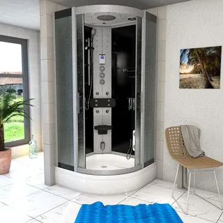 AcquaVapore Dampfdusche Duschtempel Sauna Dusche Duschkabine D46-63M3-EC 100x100