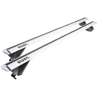 Owen Dachträger 3.0 Pro Silber 120cm - für geschlossene & bündige Reling | 90 kg Tragkraft | 2 min Montage | TÜV & GS Zertifiziert |Top-Performance Relingträger für Ihr Auto
