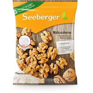 Seeberger Walnusskerne 10er Pack: Walnüsse ohne Schale - reich an Omega-3-Fettsäuren - ideal als Zwischenmahlzeit - ohne Zusatzstoffe, vegan (10 x 150 g)