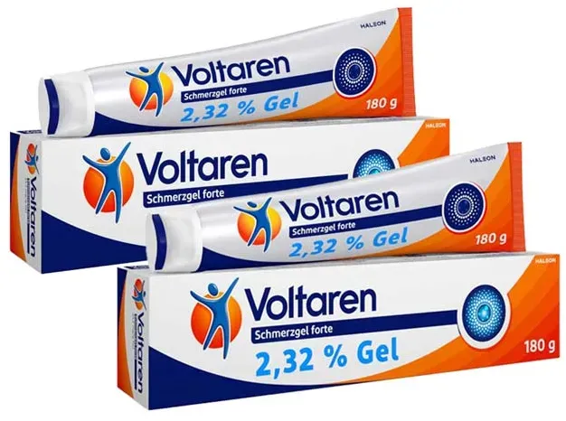 Voltaren Schmerzgel forte 23,2 mg/g Doppelpack 2X180 g Gel