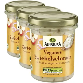 Alnatura Veganes Zwiebelschmalz, 1 x 150 g (Packung mit 3)
