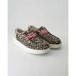 Fusion Lily Sneaker Damen Plateau Schnürschuhe für Damen, animal, Größe 39