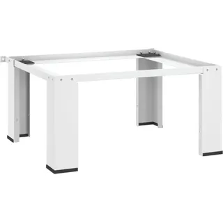 vidaXL Waschmaschinensockel Weiß