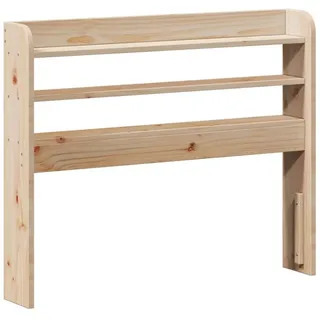 vidaXL Kopfteil mit Ablagen 100 cm Massivholz Kiefer