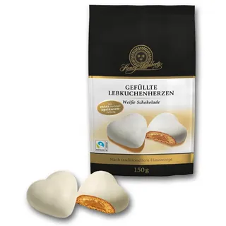 weihnachten-verschiedenes Weiss Lebkuchen-Herzen Zartbitter 150 g