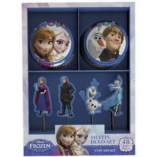 Decocino Muffinset, Papier, Holzzahnstocher, Mehrfarbig 32086