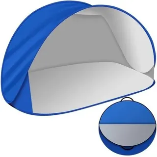 Iso Trade Strandmuschel Strandzelt Schutz Wurfzelt Windschutz Sonnenschutz 150x100x80cm