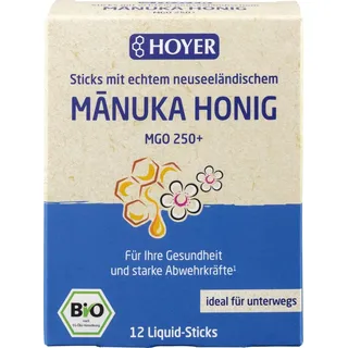 Hoyer Bio Manukahonig Liquid-Sticks MGO 250+ (12 Stück)