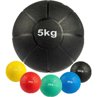 Matchu Sports - Medizinball 1/2/3/4/5 kg Fitnessball Gewichtsball 5