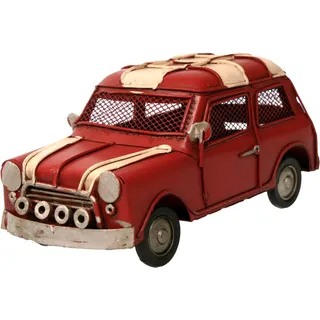 Auto aus Metall rot mit Spardose PKW Oldtimer Nostalgie Mini