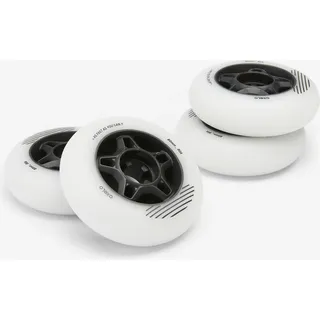 Inliner Rollen FIT 80 mm 80A Erwachsene 4 Stück weiss weiß No Size