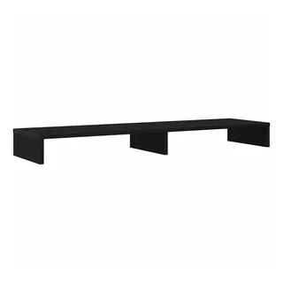 vidaXL Monitorständer Schwarz Eichen-Optik 100x27x10 cm Holzwerkstoff