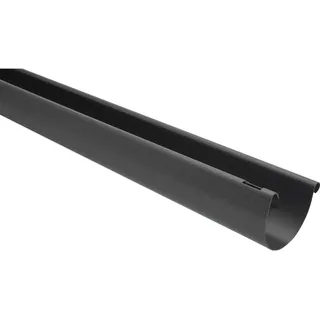 Marley Dachrinne halbrund RG 100, 2 m, Anthrazit-Metallic
