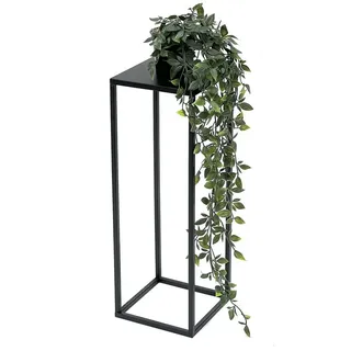 DanDiBo Ambiente Blumenhocker Metall Schwarz Eckig 50 cm Blumenständer Beistelltisch 96315 Blumensäule Modern Pflanzenständer Pflanzenhocker - DanDiBo